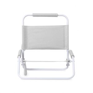 Wholesale Portable Summer <b>Foldable</b> <b>Beach</b> Chair Low Sand Metal Plastic Sturdy Frame Easy Storage Promotional Pen Custom Logo Silk - Product Image 5