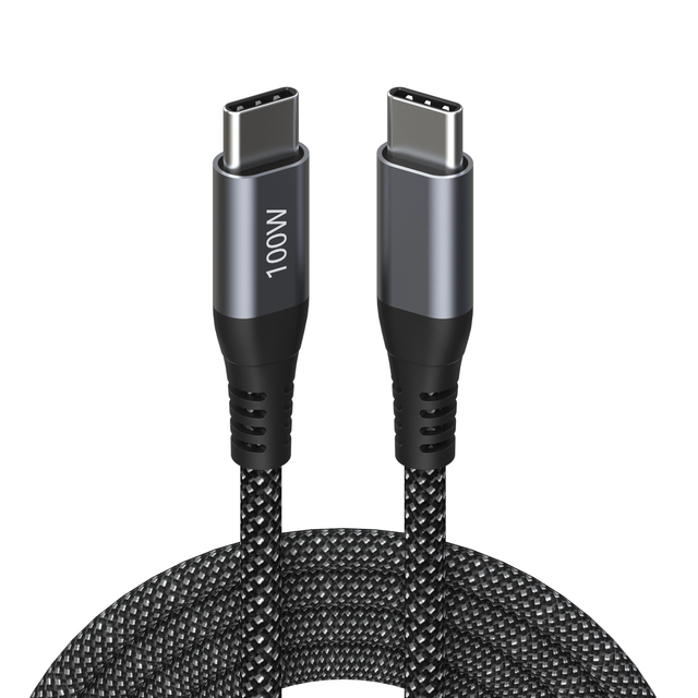 Factory Wholesale 240W USB 2.0 Type-C Charger Fast Charging 5A Nylon Braided Jacket Data Cable for Mobile Phone Android Devices