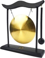 Wholesale 20CM Brass Gong Cymbals Desktop Instrument for Sound Meditation