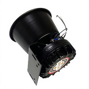 Klaxon d'alarme pour voiture 12V 24V 400W, haut-parleur puissant universel, couvercle en aluminium noir, aimant interne, haut-parleur d'avertissement - Product Image 5