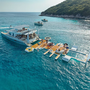 Piscina Gonfiabile Quadrata Galleggiante per Feste in Mare <span class=keywords><strong>con</strong></span> Rete - Product Image 2