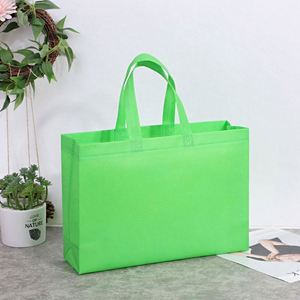 Bolsa de Compras Plegable Reutilizable Multicolor de 45*35*12cm, de Tela No Tejida, con Logotipo Impreso Personalizado y Diseño Colorido - Product Image 2