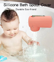 Protection de bec de robinet universelle en silicone souple 100 %, design original Wolfe, pour baignoire et bain de bébé