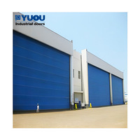 Puerta Industrial Heavy Duty, Puerta Hangar de Lona PVC con Estructura de Acero, Puerta de Aviones Extragrande para Mantenimient