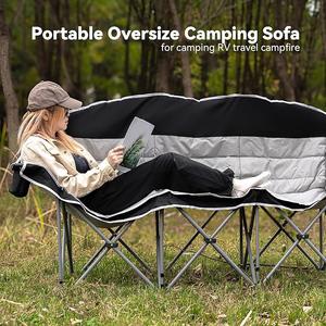 Sofá Plegable para Exteriores de 2-3 Personas, Silla Doble para Acampar, Sofá de Camping Extra Grande - Product Image 3