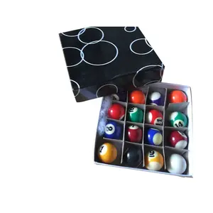 Полный набор 38 мм Детские бильярдные настольные шарики из смолы маленькие бильярдные шарики