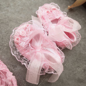 Commercio all'ingrosso <span class=keywords><strong>neonato</strong></span> bambina senza maniche battesimo <span class=keywords><strong>Set</strong></span> di 3 pz fascia per capelli + scarpe classiche ragazze in Tulle abiti <span class=keywords><strong>da</strong></span> festa in pizzo - Product Image 2