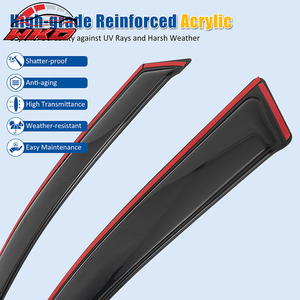 Viseras para Ventanas de Mitsubishi Outlander 14-21, Deflectores de Lluvia Integrados en el Canal - Product Image 4