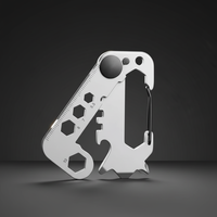 Couteau multifonctionnel de camping en acier inoxydable de qualité industrielle EDC, clip mousqueton, personnalisation OEM/ODM, facile à transporter