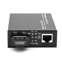 Gigabit Optique Double Fibre 1 Port RJ45 SC Optique 1000Mbps Monomode 1310nm 40KM Convertisseur de Média Commutateur de Réseau Fibre