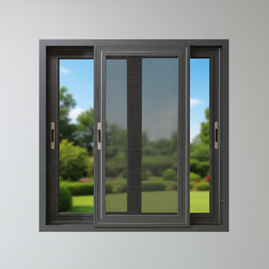 Fenêtre en aluminium à rupture de pont thermique, <span class=keywords><strong>double</strong></span> <span class=keywords><strong>vitrage</strong></span> moderne, insonorisée, certifiée Energy Star, sur mesure pour villa et hôtel - Product Image 2