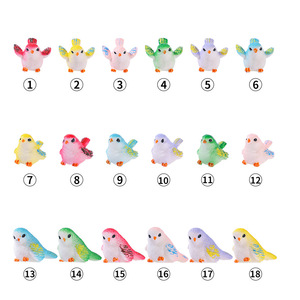 Adornos de Pájaros de Dibujos Animados, Miniaturas de Resina para Decoración de Jardín, Accesorios para Plantas de Interior y Exterior, Figuras Decorativas - Product Image 4