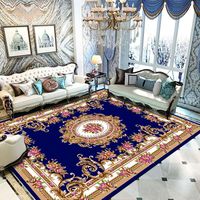 Une usine de fabrication chinoise produit des motifs de fleurs, tapis moderne imprimé en 3D, pour salon, chambre à coucher, tapis antidérapant