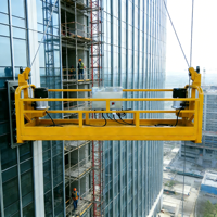 Plateforme d'accès suspendue électrique haute sécurité, capacité de charge 630 kg, gondole de construction, nettoyage de vitres, peinture de façade