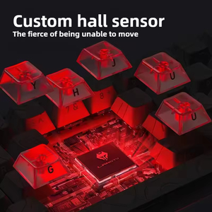 คีย์บอร์ดเกมมิ่งแบบมีสาย MC68 Ultra Topographic Keycap Magnetic Switch คีย์บอร์ดแมคคานิคอล ความหน่วงต่ำ 0.01 มม. RT 8Khz - Product Image 6