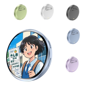 Badge numérique E87 avec écran LED, badges nominatifs dynamiques à transfert électronique avec écran tactile, badge électronique intelligent IA - Product Image 1