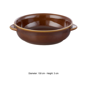 กระทะอบสีน้ำตาลพร้อมหูจับ 15 × 5 ซม. Mps - Product Image 3