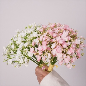 Plastica artificiale neonata 18 pz/Bundle Bouquet da sposa piccoli fiori primaverili per la decorazione della festa di compleanno di nozze - Product Image 1