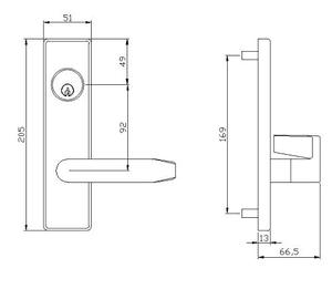 Keyman Amerikaanse Top Security Insteekslot Cilinder Deurslot Ansi Grade 1 U.l Bhma Swing Deur Fire <span class=keywords><strong>Lock</strong></span> - Product Image 4