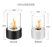 Meilleur mini chauffage portable manuel personnalisé, foyer à bioéthanol de table en métal, insert de cheminée pour salon, chauffage intérieur à feu véritable