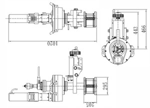 เครื่องลบคมท่อขนาดใหญ่สำหรับงานหนัก รุ่น ISE-850-2 สำหรับท่อขนาด 600-820 มม. - Product Image 1