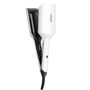 เครื่องม้วนผมแบบสามหลอดสไตล์<span class=keywords><strong>เกาหลี</strong></span> รุ่น Deep V ขนาดใหญ่ พร้อมปล่อยประจุลบ ช่วยจัดแต่งทรง<span class=keywords><strong>ผม</strong></span>ลอนสวย - Product Image 1