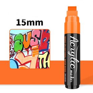 Marqueurs acryliques Jumbo, pointe large de 15 mm, marqueurs de peinture haute capacité pour graffitis muraux, affiches et enseignes POP, couleurs mélangables - Product Image 4