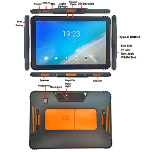 Fábrica más barata 10 pulgadas MTK Android IP67 Industrial 5G Rugged Tablet PC Computer con NFC y huella digital Gran capacidad de almacenamiento - Product Image 6