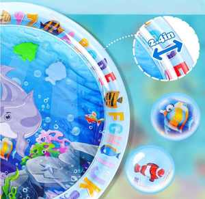 Nouveau à la mode été mignon dessin animé rond infantile intéressant magique gonflable <span class=keywords><strong>Chow</strong></span> résistance épaissi tapis de jeu d'eau pour animaux de compagnie - Product Image 4