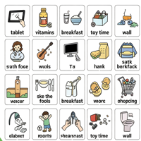 Tableau de Routine en Feutre Robot pour Enfants, Calendrier Mural, Plan Quotidien, Jouet Éducatif Montessori, Personnalisable OEM