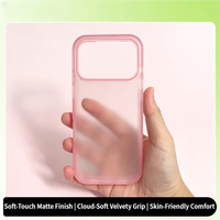 Coque en acrylique anti-jaunissement effet peau pour iPhone 17 Pro Max, étui rigide minimaliste style Ins, plaque arrière de protection quotidienne