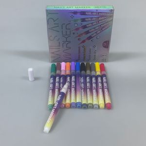 Ensemble de 12 stylos pour nail art, stylos à vernis à ongles 3D, 0,5 mm, séchage rapide, imperméables, marqueurs liquides en gel pour <span class=keywords><strong>Halloween</strong></span> - Product Image 4