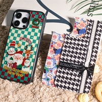 Coque de téléphone à panneau arrière magnétique remplaçable pour iphone 17 / 17pro/17promax/17air avec le portrait de famille de dorure