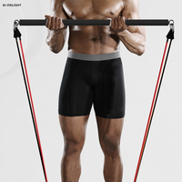 Barre de Pilates et Yoga, Bande de Résistance Multifonctionnelle pour Entraînement Dorsal à Domicile, Équipement d'Assistance pour la Gym, Étirements Corporels et Musculaires, Vente en Gros