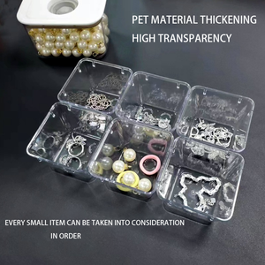 קופסאות אחסון מפלסטיק שקופות ניתנות לערמה מלבן למטבח ביתי אחסון מזון למקררים - Product Image 4