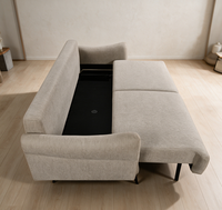 The Leader Wholesale Spacer Sofa Factories Canapé-lit 3 places, convertible en futon, avec rangement intégré, design européen, mobilier de salon