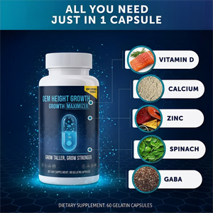 Integratore di Calcio a Base di Erbe del Produttore OEM, Capsule per il Supporto della Forza Ossea con Vitamine D3, K2 e Magnesio - Product Image 3