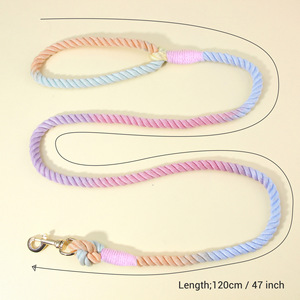 Nouvelle arrivée Gradient <span class=keywords><strong>Rampe</strong></span> Polyester Pet Dog Laisse Creative Outdoor Dog Traction Rope - Product Image 5