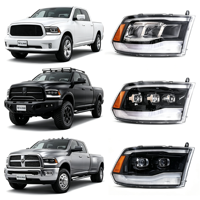 Phare avant à LED VLAND pour Dodge RAM 1500 2500 3500 TRX 4ème génération 2009 2010 2011 2012 2013 2014 2015 2016 2017 2018