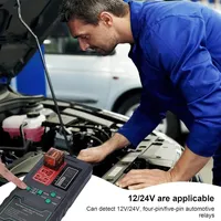 Comprobador de Relés Universal para Automóviles de 12 V y 24 V CNBJ-722, Comprobador de Relés Inalámbrico con Pantalla LCD OK/BAD para Camiones y Automóviles