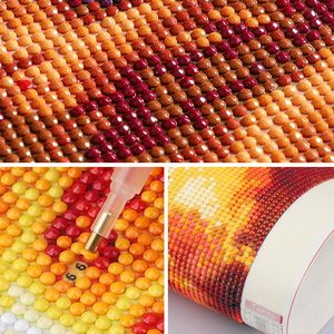 Kit <span class=keywords><strong>di</strong></span> Pittura Diamantata Personalizzato Direttamente dalla Fabbrica Songwoo, Tre <span class=keywords><strong>Streghe</strong></span> in Abiti Lunghi nella Foresta Autunnale - Product Image 4