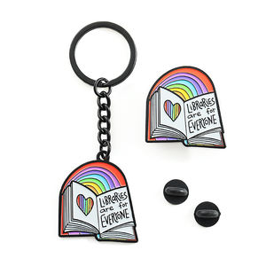 Esmalte suave pequeño arco iris <span class=keywords><strong>de</strong></span> niños mini nota <span class=keywords><strong>libro</strong></span> llavero - Product Image 2