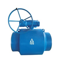 Válvula de Bola de Acero Fundido Totalmente Soldada TKFM API 6D, Operada Manualmente con Engranajes, Puerto de 6 Pulgadas, Temperatura Media, para Calefacción por Distrito y Gas Natural