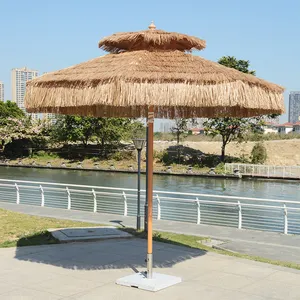中国供应商手动开放式沙滩伞流苏，新发明防晒天井伞/