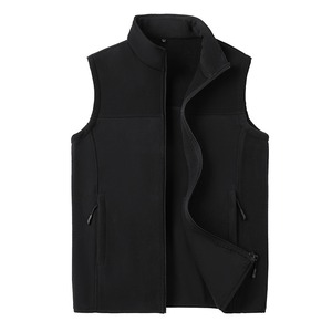 Vente en gros Gilet thermique en polaire pour hommes, gilet utilitaire sport zippé à l'avant, broderie 3D personnalisée en vrac - Product Image 6