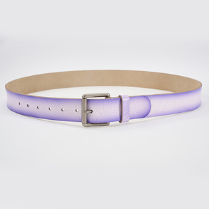 Colores personalizados disponibles Cinturón de diseño de efecto craquelado Cinturón de cuero personalizado único para hombres - Product Image 5