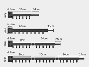 מתלה ייבוש מתקפל קיר בגדים מתלה כביסה אלומיניום מתלה כביסה - Product Image 2