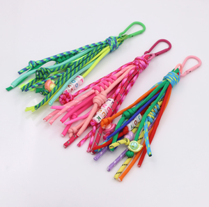 Breloques multicolores en corde tressée | Porte-clés perlé/dessin animé et <span class=keywords><strong>pendentif</strong></span> de sac <span class=keywords><strong>pour</strong></span> lanière de téléphone <span class=keywords><strong>portable</strong></span> - Product Image 4
