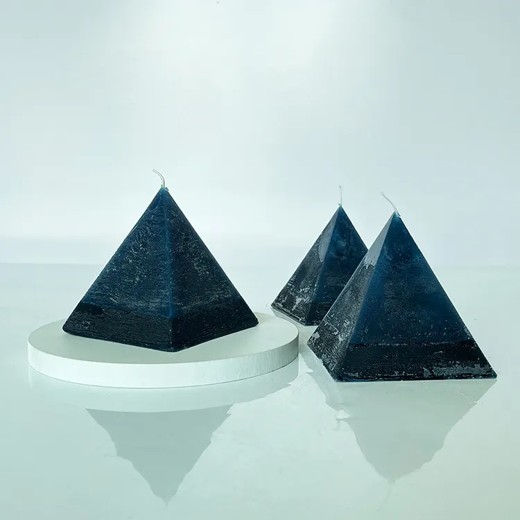 Hot Sales Hidden Crystal Pyramid Candle Überraschung kristall innen für Kunst dekor