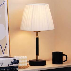 Lampe de table de style nordique moderne de luxe, lampe de chevet minimaliste avec interrupteur à intensité variable, 2700K blanc chaud doux, garantie 1 an - Product Image 4